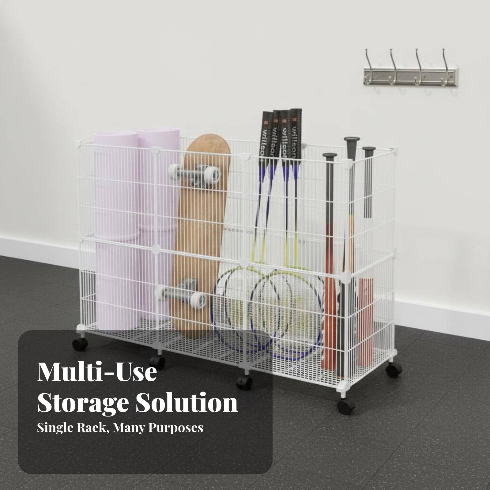 Sports Equipment Cart - Sports Equipment Storage Cart Sturdy Duty
