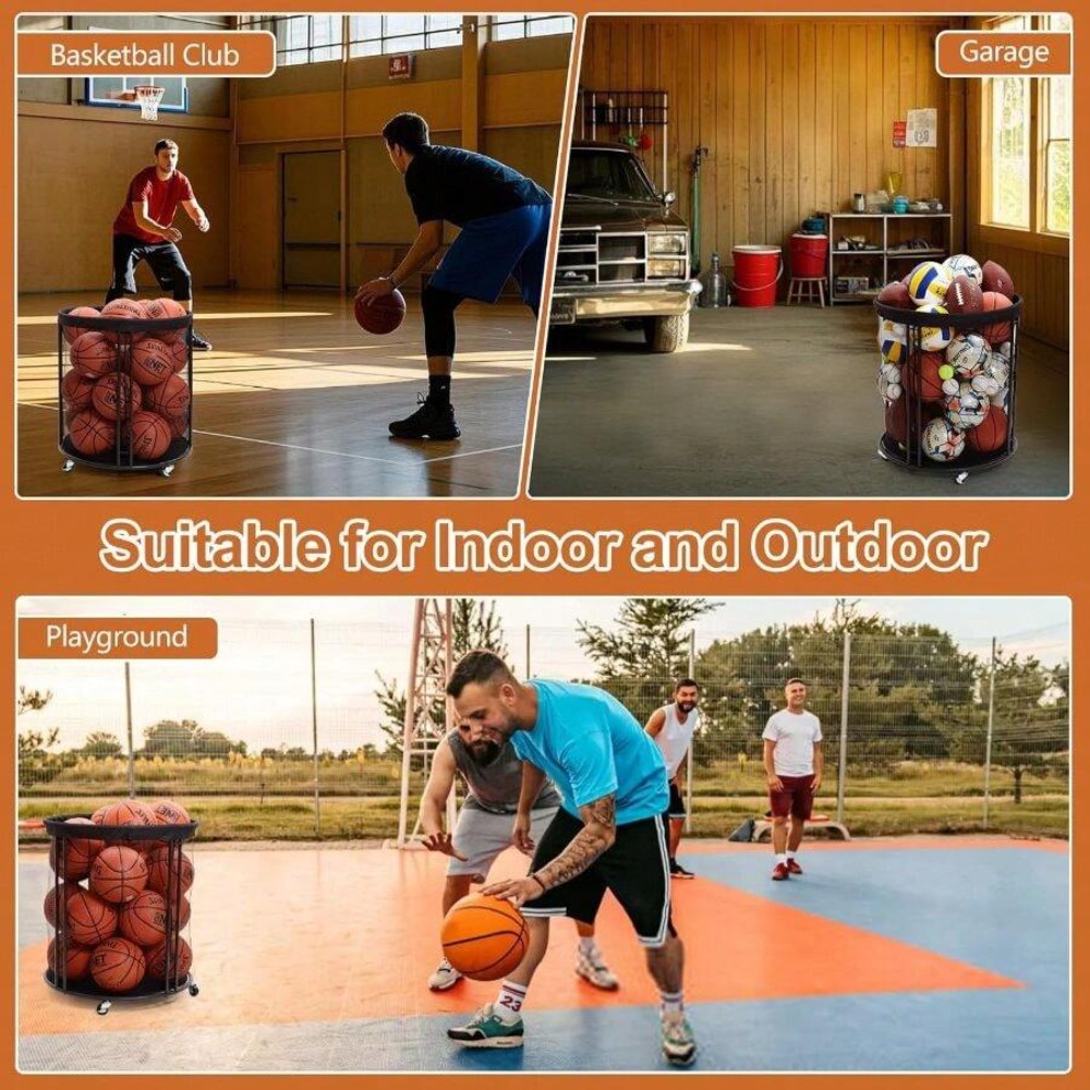 Heavy Duty Ball Storage Bin Ca - Sports Equipment Holder 评论和价格