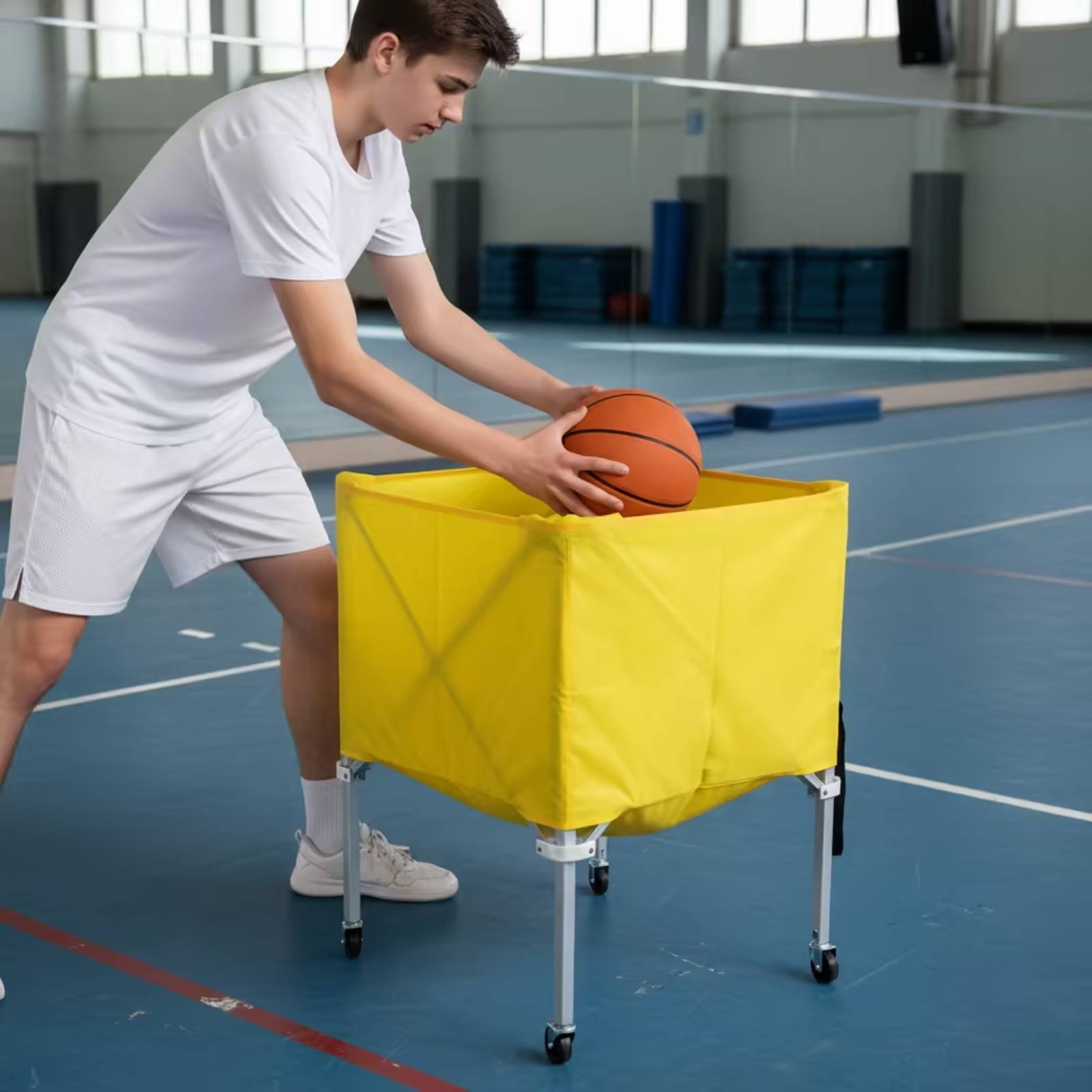 Collapsible Ball Cart Four-Whe - Sports Equipment Cart 评论和价格