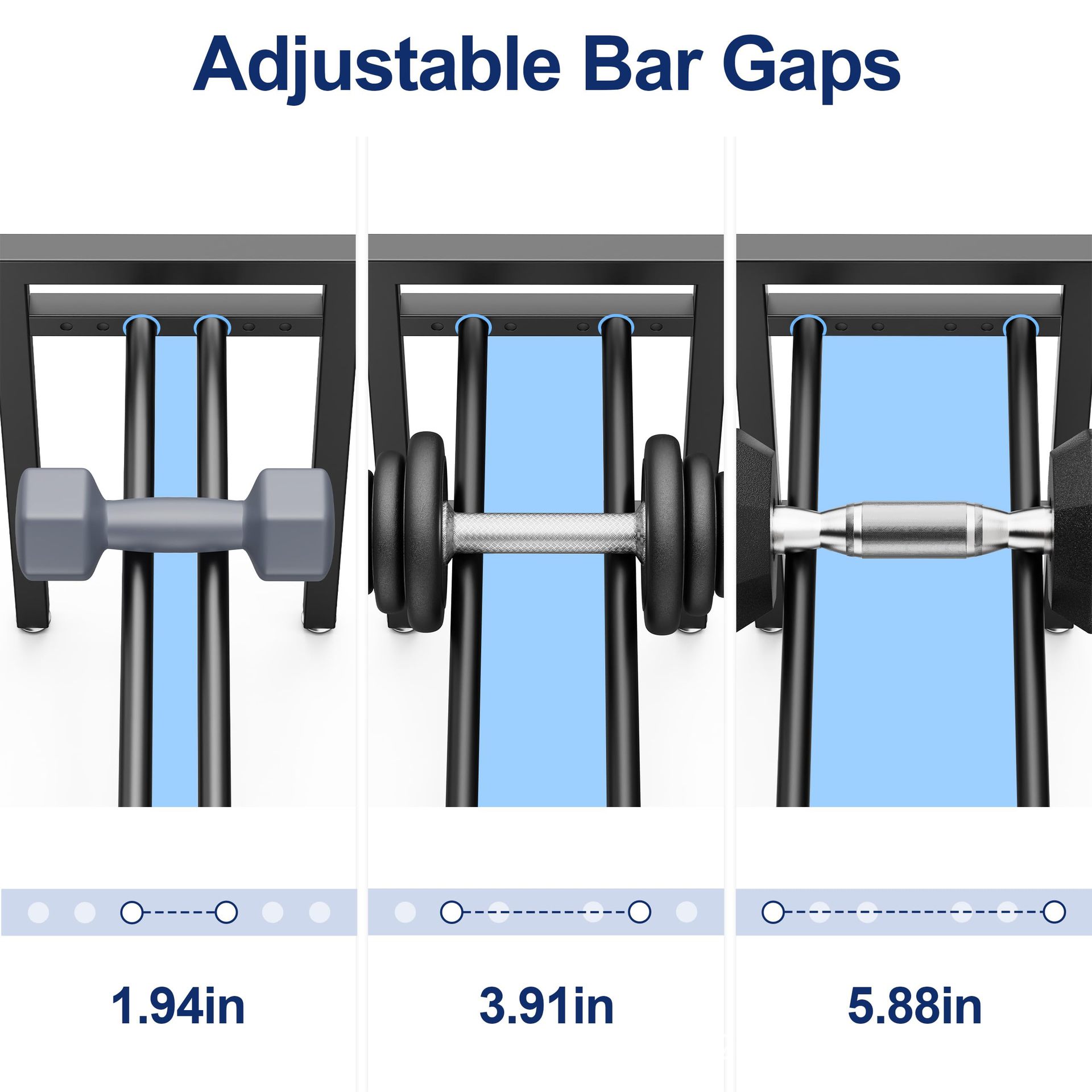Adjustable Metal Dumbbell Rack - Sports Equipment Holder 评论和价格
