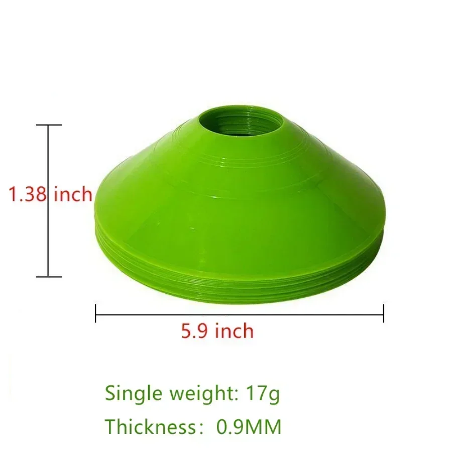 10Pcs Soccer Cones Disc Footba - Sports Equipment Holder 评论和价格
