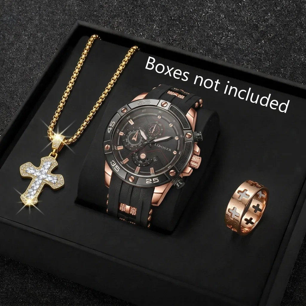 3PCS Fashion Male Sports Watch - Sports Equipment Cabinet 评论和价格