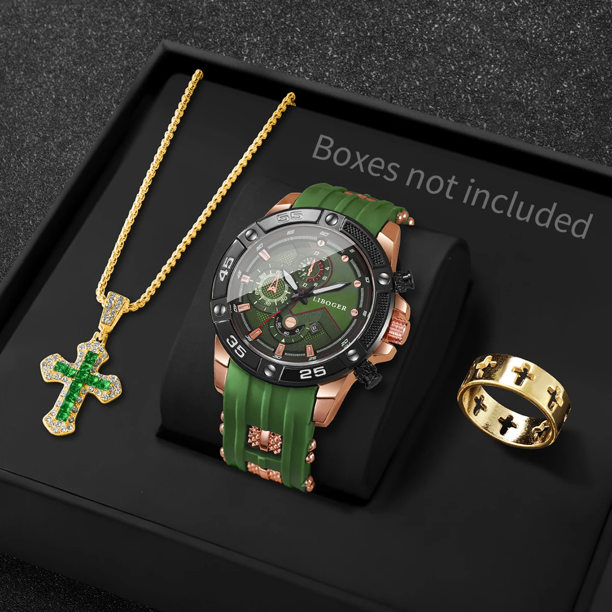 3PCS Fashion Male Sports Watch - Sports Equipment Cabinet 评论和价格