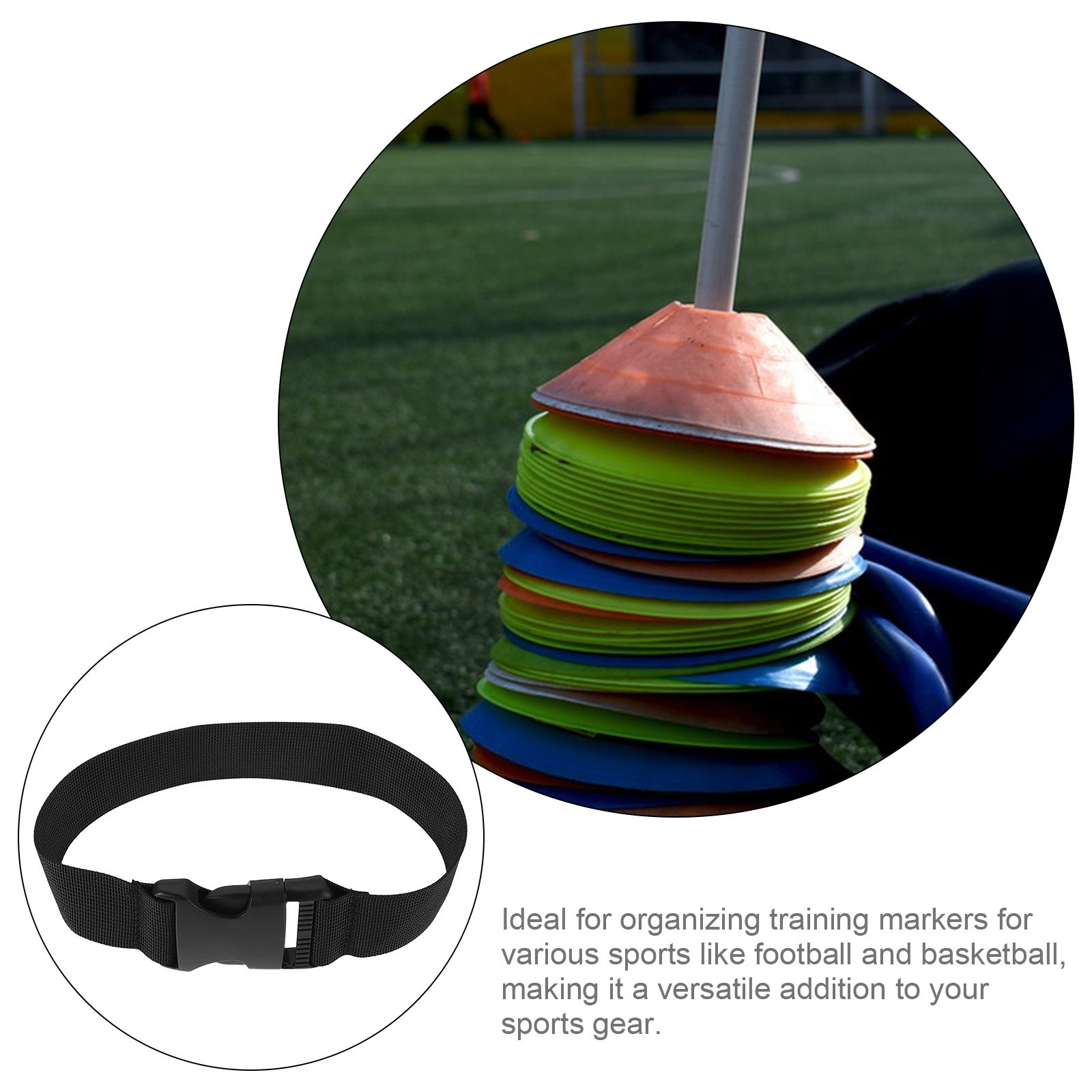 4Pcs Soccer Cone Strap Heavy D - Sports Equipment Holder 评论和价格